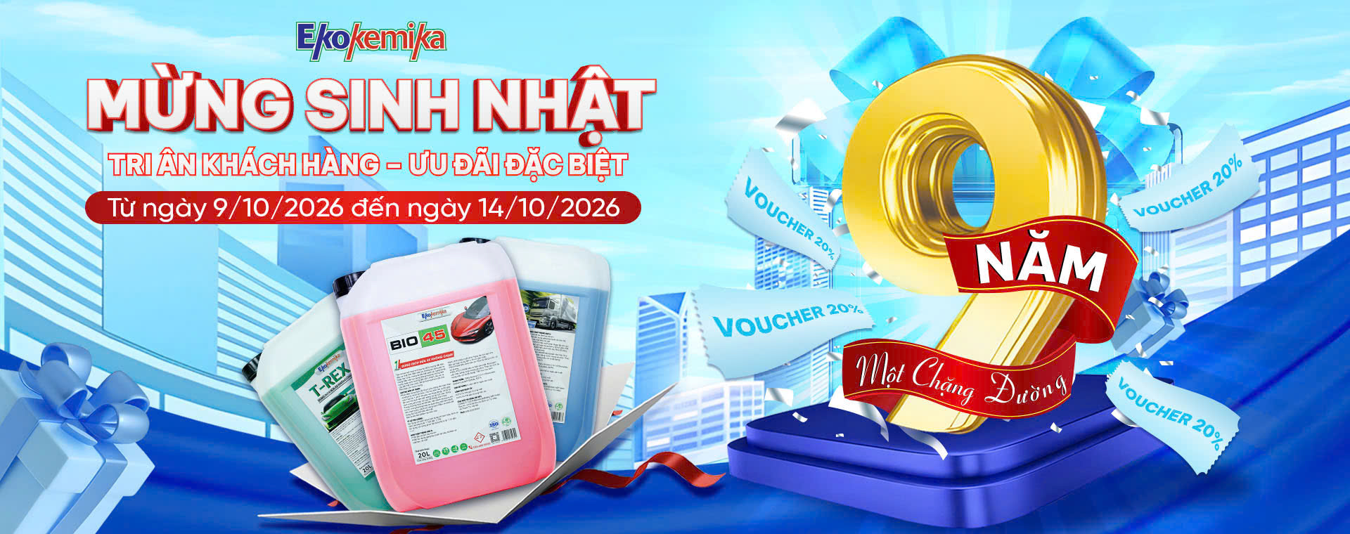 Khuyến mãi sinh nhật - mua 4 tặng 1