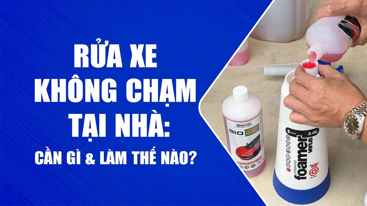 Rửa xe không chạm tại nhà: cần gì và làm thế nào?