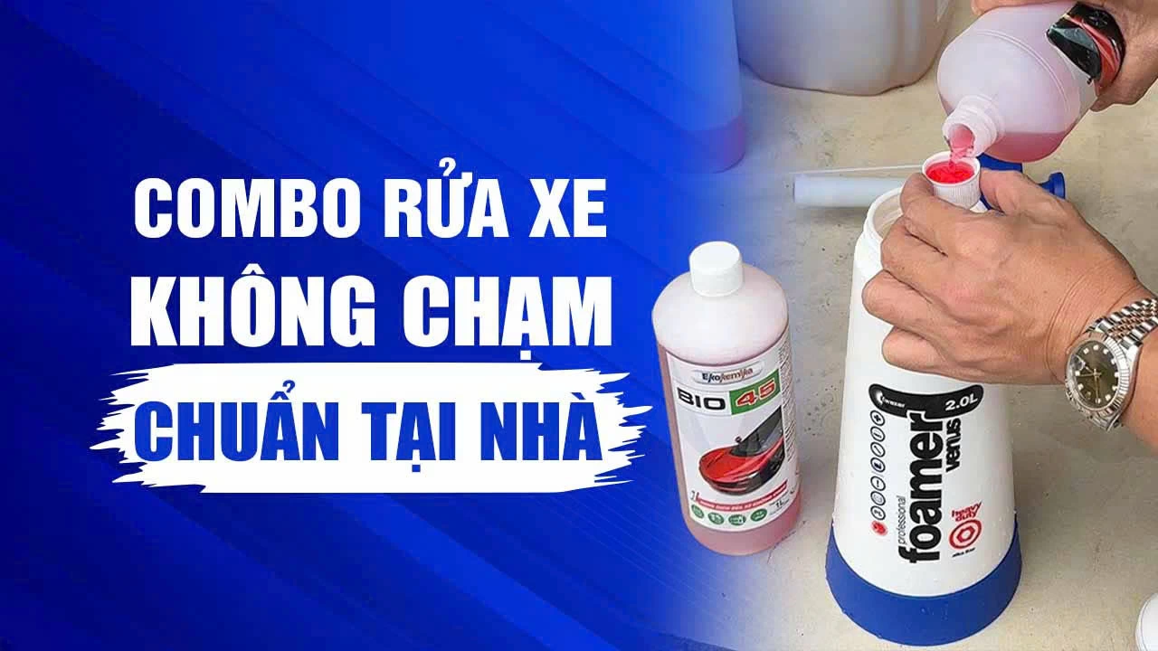 Rửa xe không chạm tại nhà: cần gì và làm thế nào?