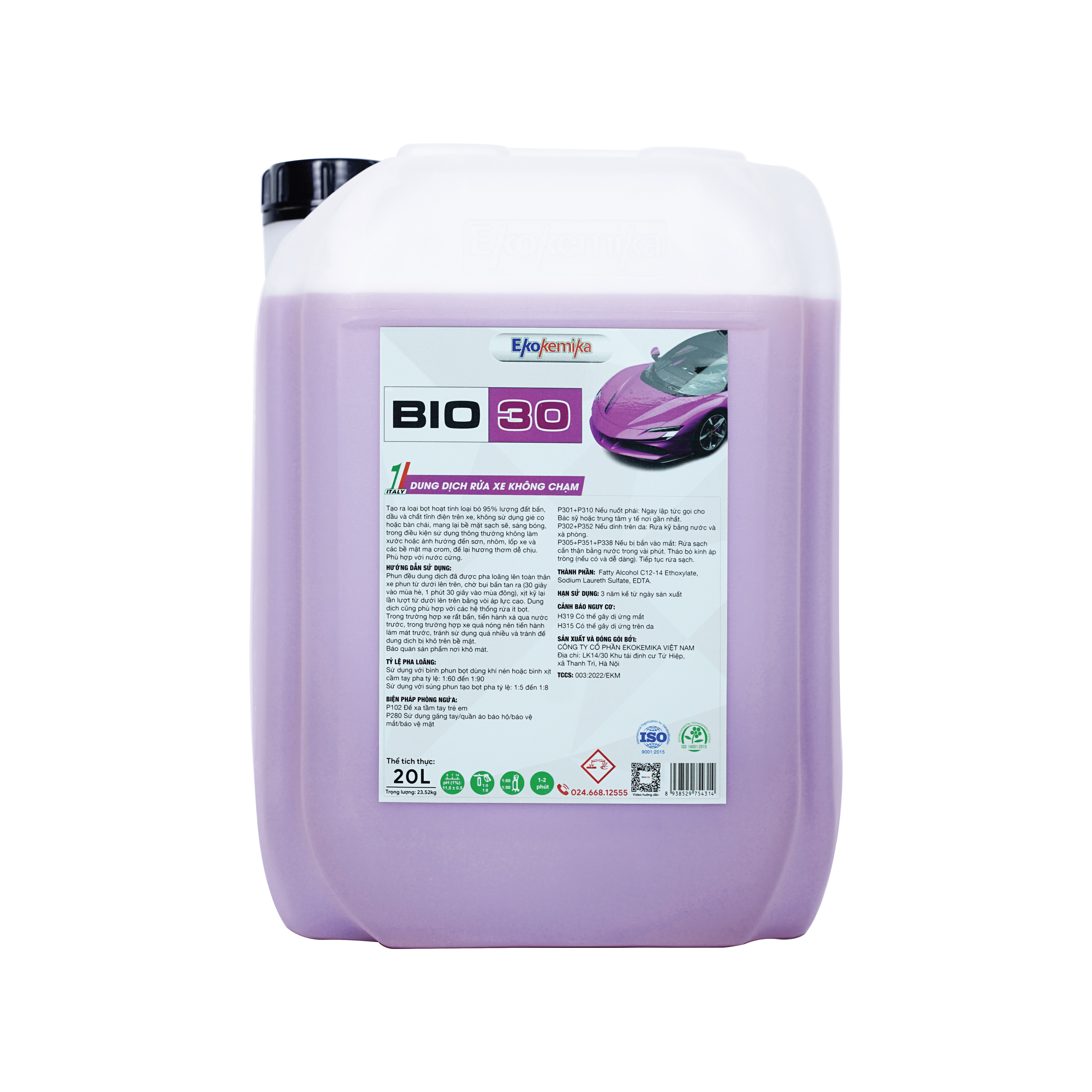 Dung dịch rửa xe không chạm BIO 30