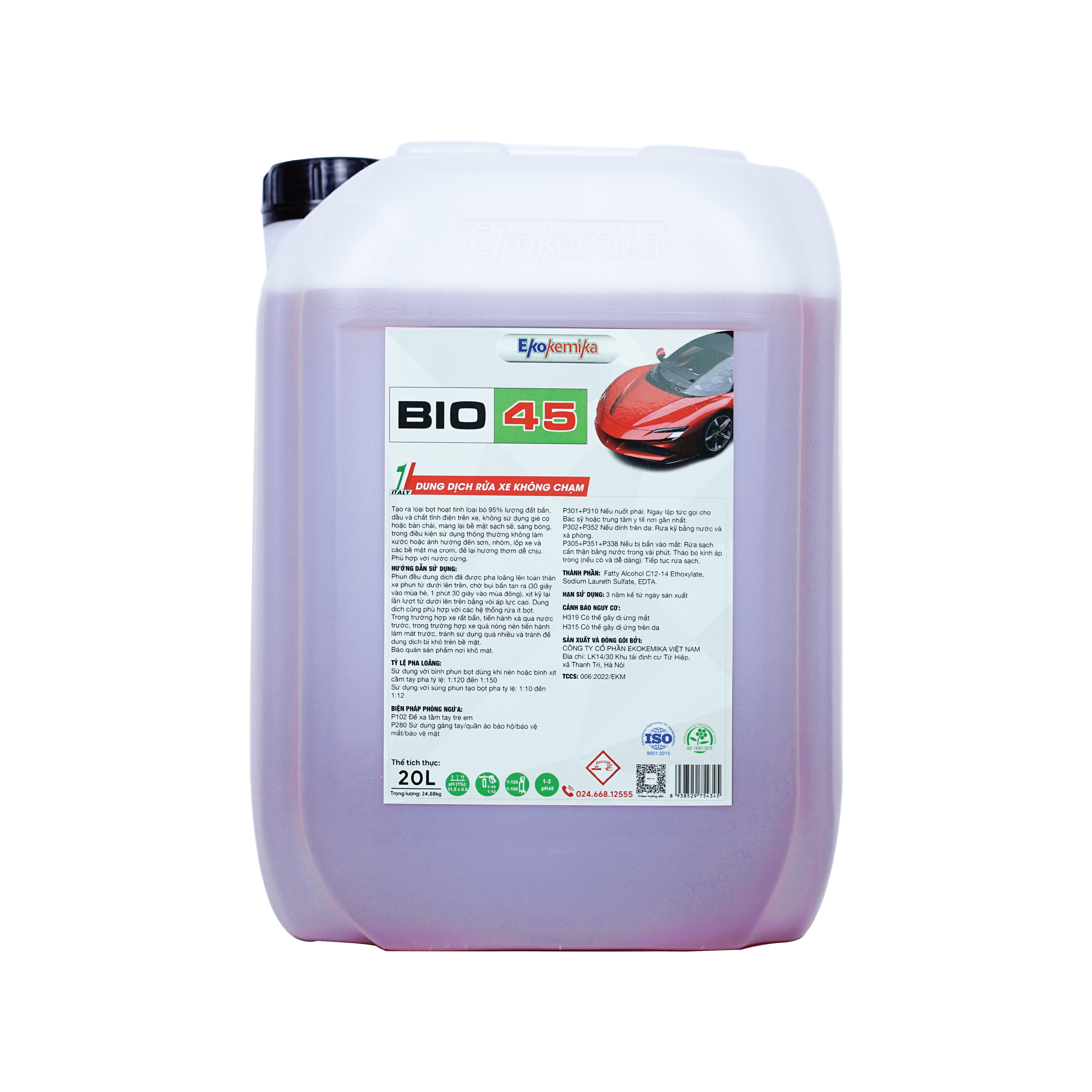 Dung dịch rửa xe không chạm hàng đầu thế giới BIO 45
